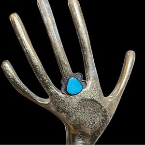 Turquoise Vintage Sterling Native American Ring